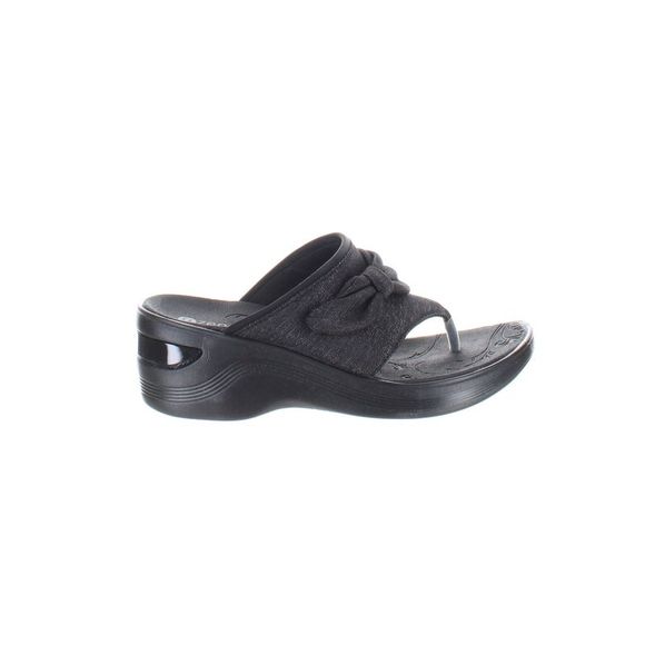 Bzees Womens Dancingqueen Black T-Strap Heels Size 6 Medium (B, M) - Picture 1 of 4